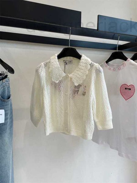 women's knits & tees designer summer new celebrity style, sweet temperament, nail bead hollow out design, slim versatile knitted short, White
women's knits & tees designer summer new celebrity style, sweet temperament, nail bead hollow out design, slim versatile knitted short, White
