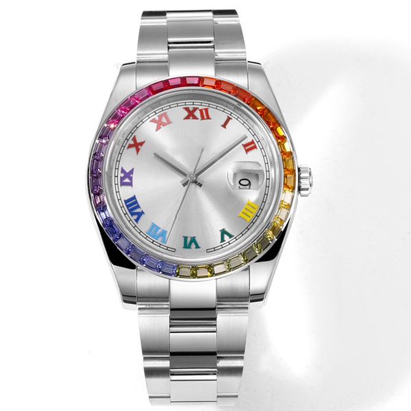 rainbow circle watch mens automatic mechanical 3235 movement watches 41mm sapphire women wristwatch waterproof luminous 904l stainless steel, Slivery;brown
rainbow circle watch mens automatic mechanical 3235 movement watches 41mm sapphire women wristwatch waterproof luminous 904l stainless steel, Slivery;brown