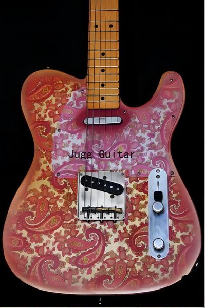 james burton bullard signature tv vintage pink paisley electric guitar deep yellow maple neck and fingerboard, black dot inlaid
james burton bullard signature tv vintage pink paisley electric guitar deep yellow maple neck and fingerboard, black dot inlaid