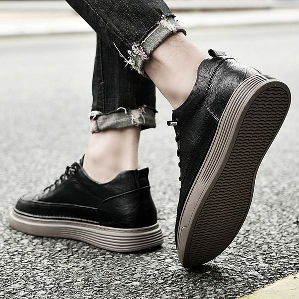new arrivals internal increase board shoes fashion height increase shoes for men soft comfortable casual shoes zapatillas hombre, Black
new arrivals internal increase board shoes fashion height increase shoes for men soft comfortable casual shoes zapatillas hombre, Black