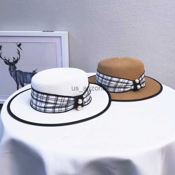 new women summer wide brim flat sun shade jazz fedora hat elegance lady solid silk ribbon outdoor travel beach straw hat l230620, Blue;gray
new women summer wide brim flat sun shade jazz fedora hat elegance lady solid silk ribbon outdoor travel beach straw hat l230620, Blue;gray