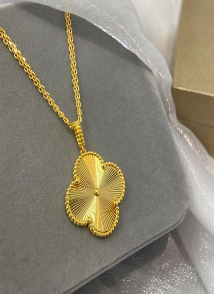 designer necklace large flowery engraved fourleaf clover large 90cm four seasons versatile women 18k gold jewelry mature beautifu5022186, Silver
designer necklace large flowery engraved fourleaf clover large 90cm four seasons versatile women 18k gold jewelry mature beautifu5022186, Silver