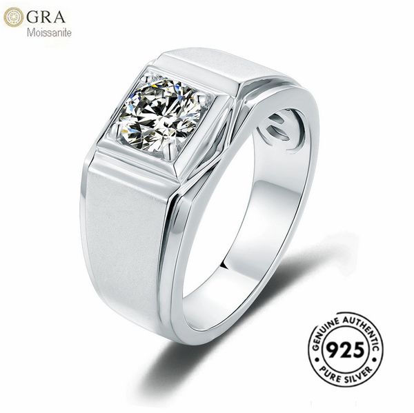 one stone diamond moissanite 1ct men ring lot solid 925 sterling silver jewelry gra certificate ready for shipping, Slivery;golden
one stone diamond moissanite 1ct men ring lot solid 925 sterling silver jewelry gra certificate ready for shipping, Slivery;golden