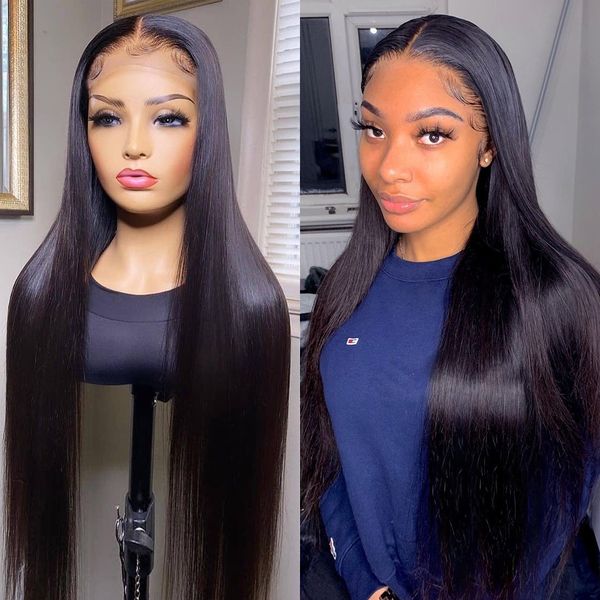 bone straight lace front wig brazilian human hair wigs for black women pre plucked 13x4 hd transparent, Black;brown
bone straight lace front wig brazilian human hair wigs for black women pre plucked 13x4 hd transparent, Black;brown