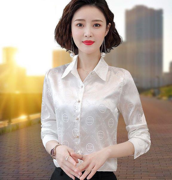 23ccs new women's shirts casual fashion brand designer blouses shirts, White
