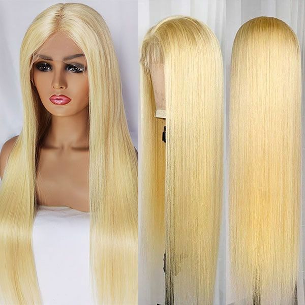613 honey blonde 13x4 hd lace front human hair wigs for women bone straight 13x6 transparent lace frontal wig, Black;brown
613 honey blonde 13x4 hd lace front human hair wigs for women bone straight 13x6 transparent lace frontal wig, Black;brown