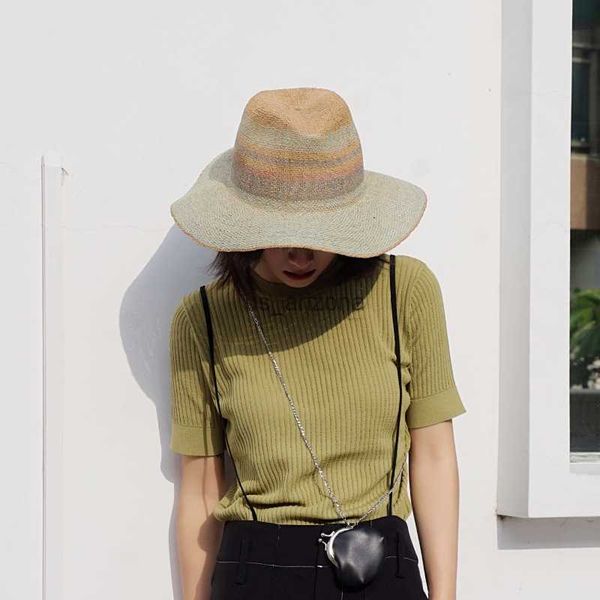 2022 panshi korea orders mint green handmade paper straw sun hat fedora jazz men ladies casual wide brim panama beach straw hat l230620, Blue;gray
2022 panshi korea orders mint green handmade paper straw sun hat fedora jazz men ladies casual wide brim panama beach straw hat l230620, Blue;gray