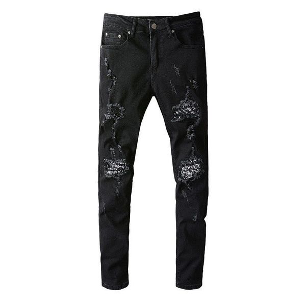 20ss mens designer jeans distressed ripped biker slim fit motorcycle denim for men fashion jean mans pants pour hommes #07, Blue
20ss mens designer jeans distressed ripped biker slim fit motorcycle denim for men fashion jean mans pants pour hommes #07, Blue