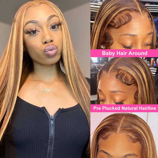 synthetic wigs highlight wig honey blonde straight lace front synthetic heat resistant brazilian hair s for women hd frontal 230227, Black
synthetic wigs highlight wig honey blonde straight lace front synthetic heat resistant brazilian hair s for women hd frontal 230227, Black
