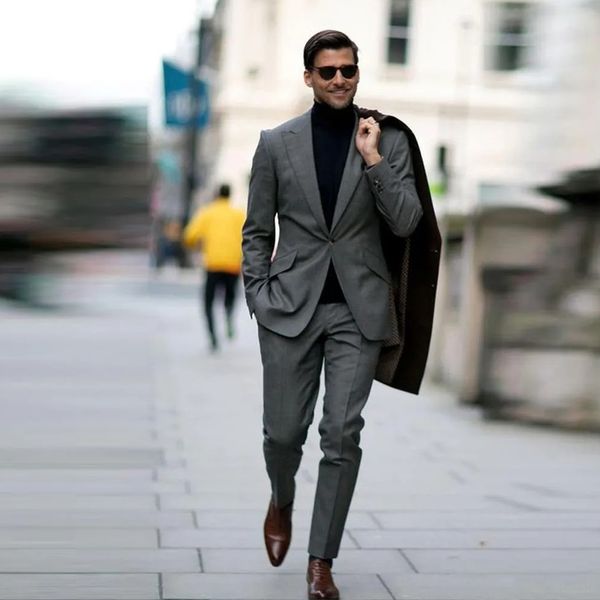 winter gray two pieces blazer pant for wedding suits one button notched lapel men's tuxedos for sale, Black;gray
winter gray two pieces blazer pant for wedding suits one button notched lapel men's tuxedos for sale, Black;gray