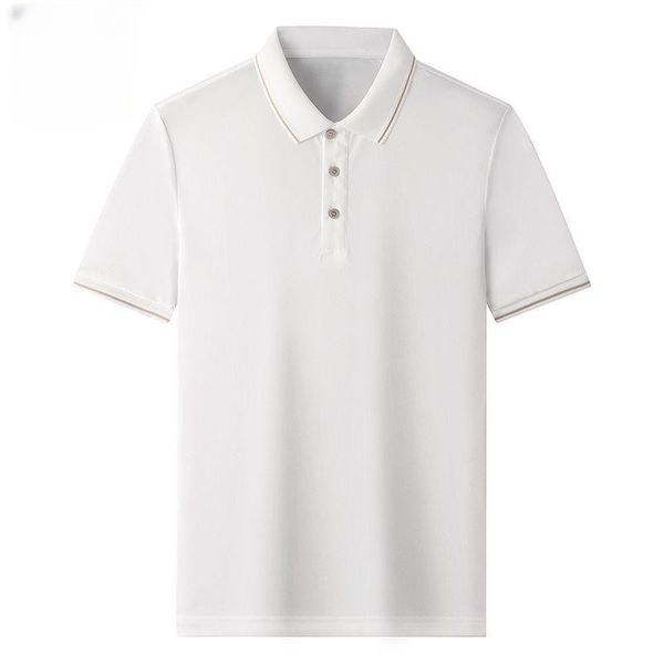 men's short sleeved polo shirt casual lapel t-shirt large summer half sleeved loose top, White;black
men's short sleeved polo shirt casual lapel t-shirt large summer half sleeved loose top, White;black