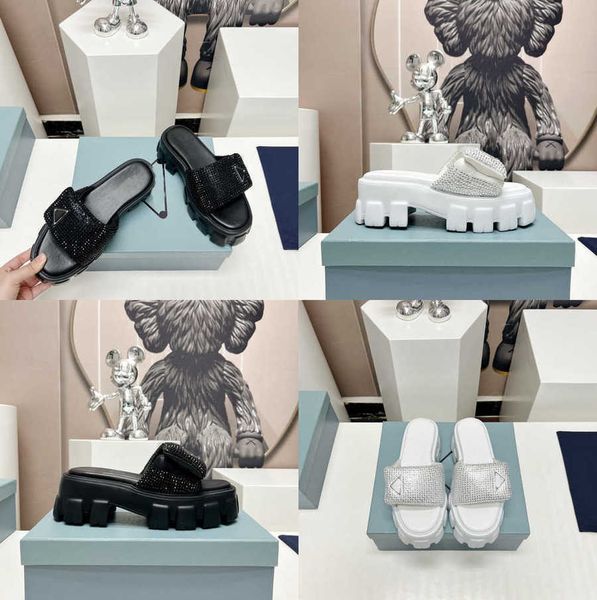 2023 women triangle padded slippers sandals slide platform mule rhinestone diamond hook loop adjustable sports buckle flat slides flip flops, Black
2023 women triangle padded slippers sandals slide platform mule rhinestone diamond hook loop adjustable sports buckle flat slides flip flops, Black