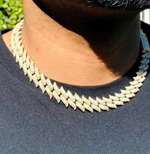 14k gold spiked cuban necklace fashion jewelry 16mm cluster vvs moisaanite diamond cuban necklace chain, Silver
14k gold spiked cuban necklace fashion jewelry 16mm cluster vvs moisaanite diamond cuban necklace chain, Silver