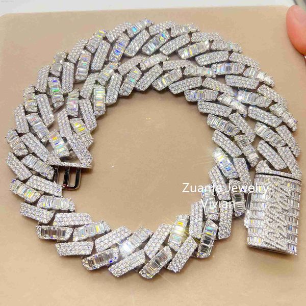 24mm hip hop jewelry sterling silver 925 big heavy miami cuban link chain iced out baguette moissanite diamond men necklace
24mm hip hop jewelry sterling silver 925 big heavy miami cuban link chain iced out baguette moissanite diamond men necklace