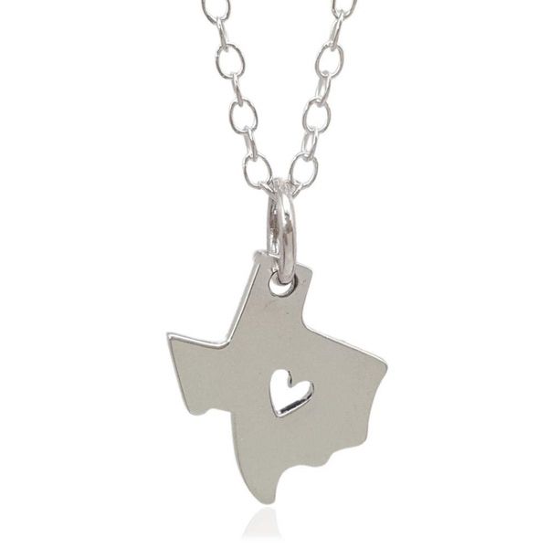 10pcs outline texas map necklace with heart stainless steel usa tx state necklace i heart love texas necklaces map geography necklace, Silver
10pcs outline texas map necklace with heart stainless steel usa tx state necklace i heart love texas necklaces map geography necklace, Silver
