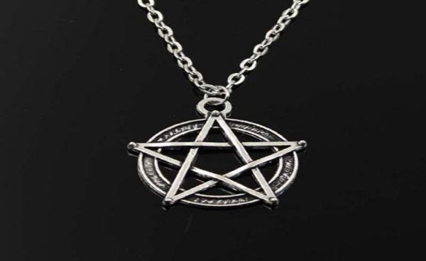 ship 20pcslot tibetan silve vintage style star pentagram charms long chain necklaces jewelry for women5540604, Silver
ship 20pcslot tibetan silve vintage style star pentagram charms long chain necklaces jewelry for women5540604, Silver