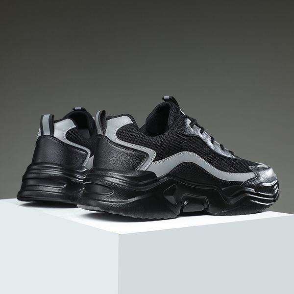 new breathable sneakers big size 38-46 height increase running shoes for men fashion non-slip tenis trainer trend platform shoes, Black
new breathable sneakers big size 38-46 height increase running shoes for men fashion non-slip tenis trainer trend platform shoes, Black