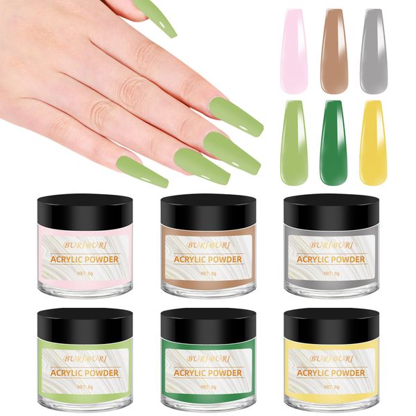 buriburi 6 colors acrylic nail powder set colored acrylic powder for spring nail art 3d diy tips decoration no nail lamp needed (zjf-6-1), Silver;gold
buriburi 6 colors acrylic nail powder set colored acrylic powder for spring nail art 3d diy tips decoration no nail lamp needed (zjf-6-1), Silver;gold