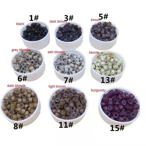 1000pcs/bag 4.0mmx2.0mmx2.0mm micro aluminium with silicone rings links/beads for hair extensions tools 8 colors, Black
1000pcs/bag 4.0mmx2.0mmx2.0mm micro aluminium with silicone rings links/beads for hair extensions tools 8 colors, Black