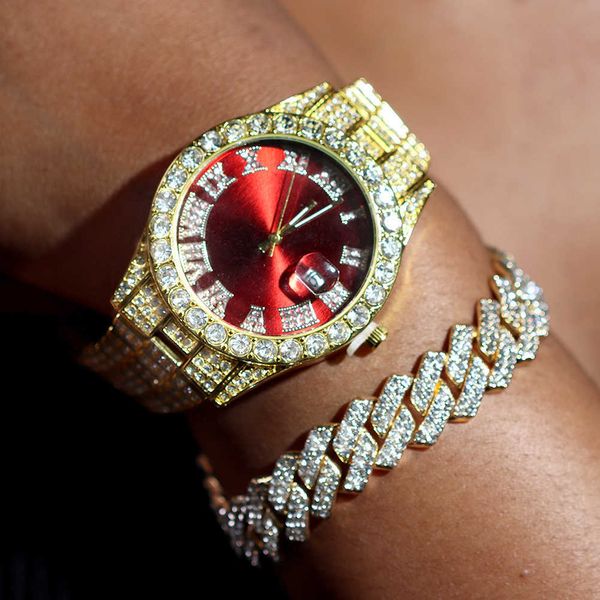 watches hip hop women men iced out watch bracelet luxury bling full rhinestones cuban link chain set rock rapper jewelry 230613, Slivery;golden
watches hip hop women men iced out watch bracelet luxury bling full rhinestones cuban link chain set rock rapper jewelry 230613, Slivery;golden