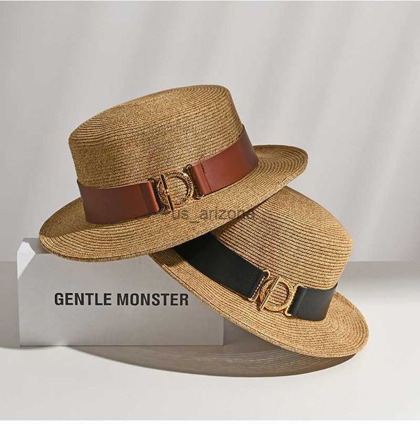 2022 new fashion straw sun hat summer flat cap ladies sunhat beach hats women windproof protection l230620, Blue;gray
2022 new fashion straw sun hat summer flat cap ladies sunhat beach hats women windproof protection l230620, Blue;gray