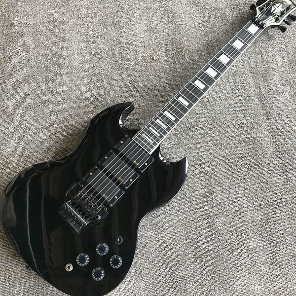 custom shop, sg400 electric guitar, double tremolo bridge, 3 piece pickup, black hardware, ing 
custom shop, sg400 electric guitar, double tremolo bridge, 3 piece pickup, black hardware, ing