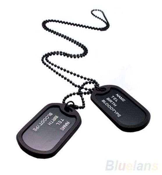 whole army style black 2 dog tags chain mens pendant necklace jewelry items 02it3909459, Silver
whole army style black 2 dog tags chain mens pendant necklace jewelry items 02it3909459, Silver