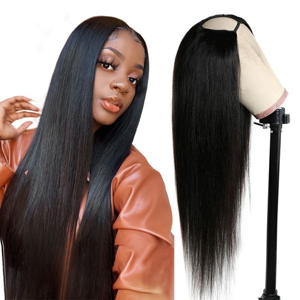 bone straight u part wig brazilian natural black glueless wig full wig 30 inch, Black;brown
bone straight u part wig brazilian natural black glueless wig full wig 30 inch, Black;brown