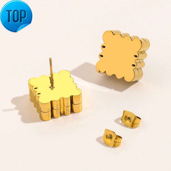 18k gold plated luxury brand designers letters ear stud stainless steel flower geometric famous women steel seal print earring wedding party, Golden;silver
18k gold plated luxury brand designers letters ear stud stainless steel flower geometric famous women steel seal print earring wedding party, Golden;silver