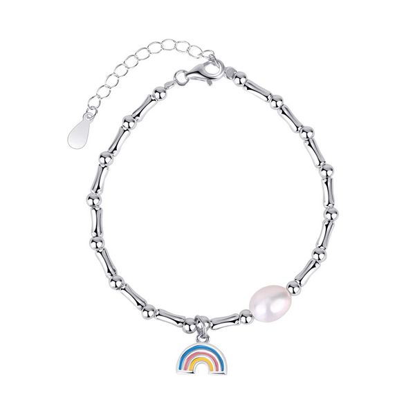 925 sterling silver rainbow charm bracelet for women retro chinese style silver 925 pearl bamboo shape bangle bracelets female fine jewelry, Golden;silver
925 sterling silver rainbow charm bracelet for women retro chinese style silver 925 pearl bamboo shape bangle bracelets female fine jewelry, Golden;silver