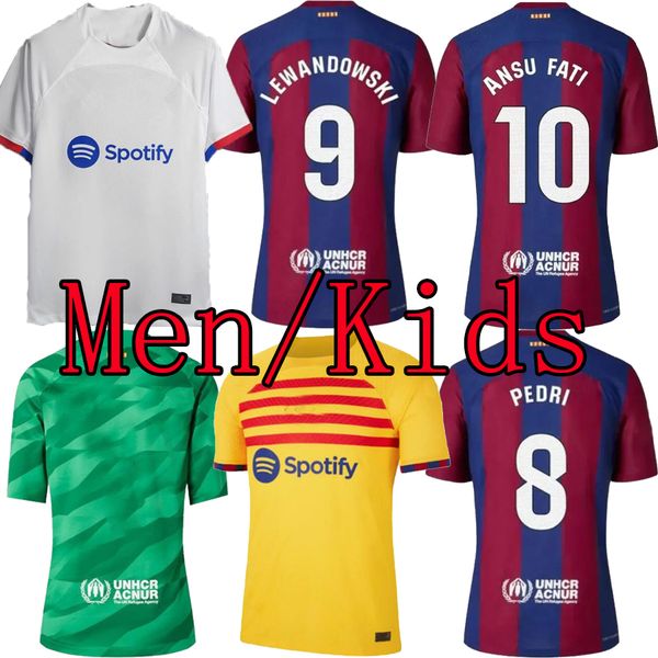 2023-24 lewandowski soccer jersey men kids kit gavi camiseta de futbol pedri ferran 2024 fc ansu fati raphinha barcelonas football shirt, Black;yellow
2023-24 lewandowski soccer jersey men kids kit gavi camiseta de futbol pedri ferran 2024 fc ansu fati raphinha barcelonas football shirt, Black;yellow