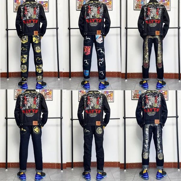 men's jeans harajuku y2k casual pants evisus embroidered baggy straight wide leg trousers for men high street hip hop streetwear, Blue
men's jeans harajuku y2k casual pants evisus embroidered baggy straight wide leg trousers for men high street hip hop streetwear, Blue