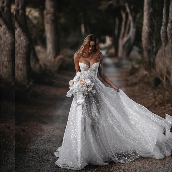 tulle bing sweetheart wedding dresses sweeptrain appliques corset bridal wedding gown sheer women dress for bride, White
tulle bing sweetheart wedding dresses sweeptrain appliques corset bridal wedding gown sheer women dress for bride, White