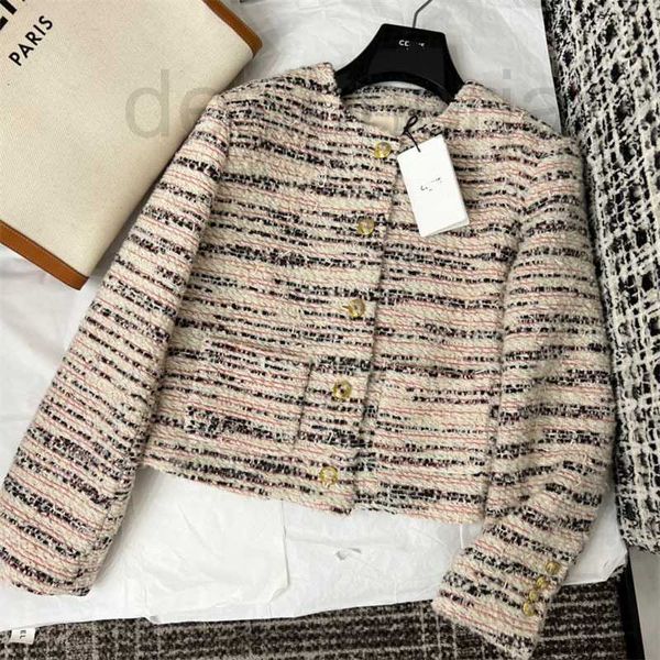 women's jackets designer spring summer new french celebrity commuting temperament versatile thick tweed stripe short coat women jzvi, Black;brown
women's jackets designer spring summer new french celebrity commuting temperament versatile thick tweed stripe short coat women jzvi, Black;brown
