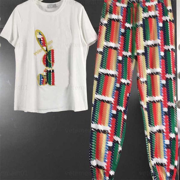 women tracksuit designer t shirt two piece set bear logo print round neck t shirt checkered pattern print casual pants suit outdoor sports w, White
women tracksuit designer t shirt two piece set bear logo print round neck t shirt checkered pattern print casual pants suit outdoor sports w, White