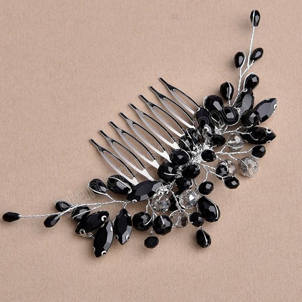 bridesmaids hair comb dazzling black crystals rhinestones hair clips barrette for bridal woman hair ornaments headpiece jewelry, Slivery;golden
bridesmaids hair comb dazzling black crystals rhinestones hair clips barrette for bridal woman hair ornaments headpiece jewelry, Slivery;golden