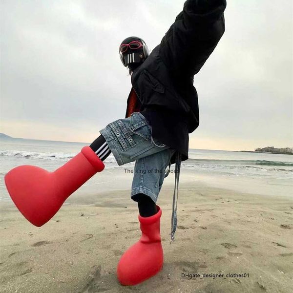 mschf men and women rian boots pvc rubber beeled platform knee-high tall booties astro boy big red boot waterproof welly shoes uuunh, Black
mschf men and women rian boots pvc rubber beeled platform knee-high tall booties astro boy big red boot waterproof welly shoes uuunh, Black