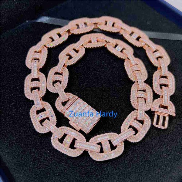 luxury fine jewelry necklace 15mm hip hop iced out baguette diamond cuban link moissanite cuban chains, Silver
luxury fine jewelry necklace 15mm hip hop iced out baguette diamond cuban link moissanite cuban chains, Silver