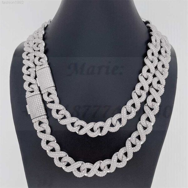 factory price s925 infinite necklace for men 13mm iced out moissanite custom diamond necklace chain luxury chain for men, Silver
factory price s925 infinite necklace for men 13mm iced out moissanite custom diamond necklace chain luxury chain for men, Silver
