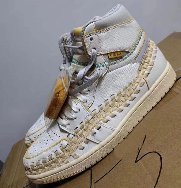 authentic 1s high og woven men basketball shoes union x 1 sail/wolf grey-muslin-pale vanilla-kinetic green-university gold outdoor sports sn
authentic 1s high og woven men basketball shoes union x 1 sail/wolf grey-muslin-pale vanilla-kinetic green-university gold outdoor sports sn
