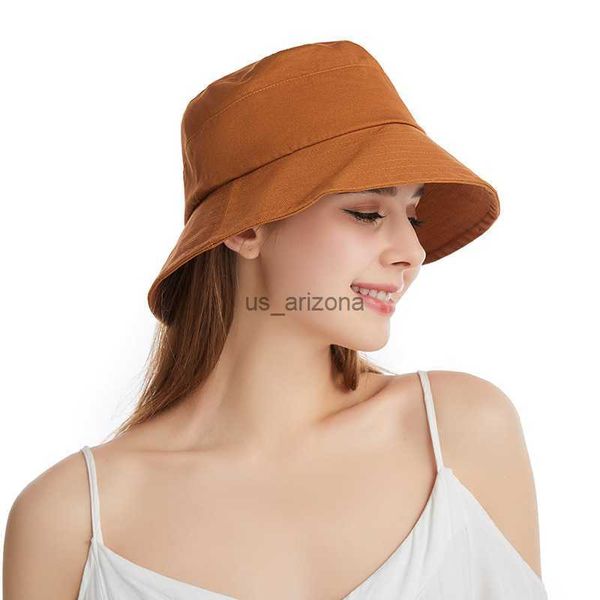2021 new summer simple womens hat cotton large brim bucket cap elegant ladies outdoor travel sun hat l230620, Blue;gray
2021 new summer simple womens hat cotton large brim bucket cap elegant ladies outdoor travel sun hat l230620, Blue;gray