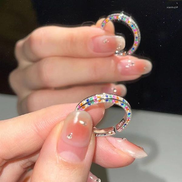cluster rings kadrufi colorful shiny rainbow grid for women stainless steel opening y2k vintage ring jewelry party gift high quality, Golden;silver
cluster rings kadrufi colorful shiny rainbow grid for women stainless steel opening y2k vintage ring jewelry party gift high quality, Golden;silver