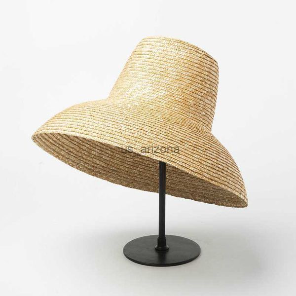 new popular lamp shape sun hat for women big wide brim summer beach hat ladies high straw hat uv protection derby travel hat l230620, Blue;gray
new popular lamp shape sun hat for women big wide brim summer beach hat ladies high straw hat uv protection derby travel hat l230620, Blue;gray