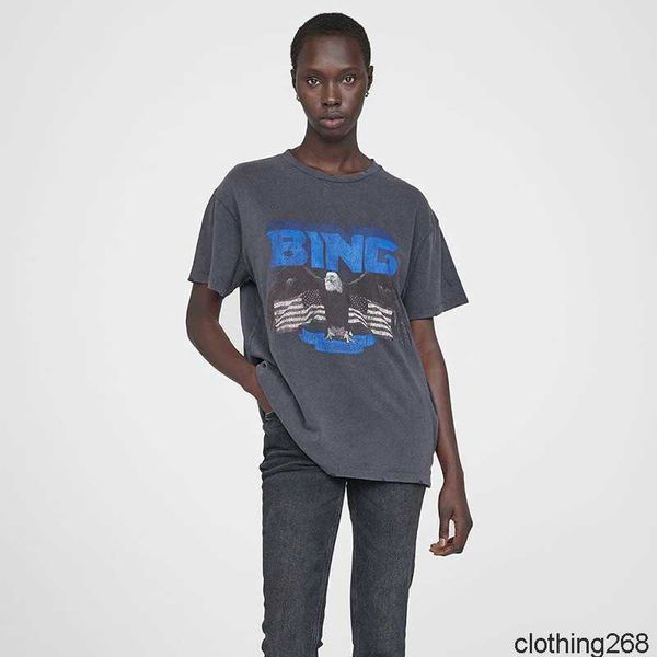 anine bing niche eagle letter print t shirt vintage stir-fried snowflake women designer short-sleeved t-shirt cotton summer tee polo, White
anine bing niche eagle letter print t shirt vintage stir-fried snowflake women designer short-sleeved t-shirt cotton summer tee polo, White