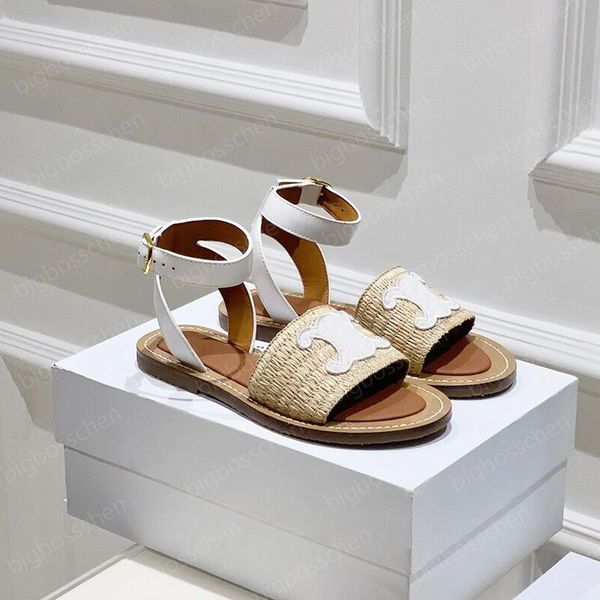 luxury designer woven sandals lympia arc de triomphe women's casual shoes triumph leather ankle strap open toe roman sandals summer fas, Black
luxury designer woven sandals lympia arc de triomphe women's casual shoes triumph leather ankle strap open toe roman sandals summer fas, Black