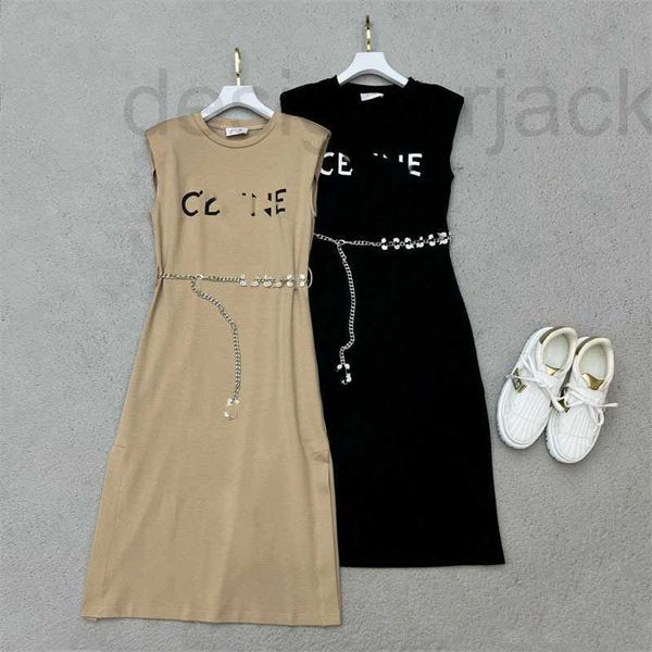 basic & casual dresses designer summer new celebrity elegant letter embroidery decoration with metal belt sleeveless dress for women vwqo, Black;gray
basic & casual dresses designer summer new celebrity elegant letter embroidery decoration with metal belt sleeveless dress for women vwqo, Black;gray