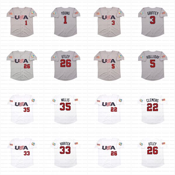 1 michael young usa 2006 world series baseball jerseys derek jeter ken griffey jr matt holliday chipper jones alex rodriguez roger clemens c, Blue;black
1 michael young usa 2006 world series baseball jerseys derek jeter ken griffey jr matt holliday chipper jones alex rodriguez roger clemens c, Blue;black