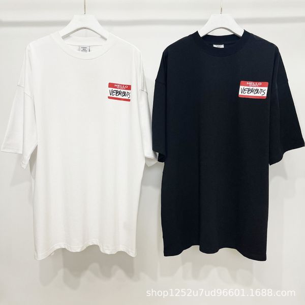 2023ss fashion brand vtm my name is printed oversized t-shirt casual loose women's cotton t-shirt reverse t-shirt, White;black
2023ss fashion brand vtm my name is printed oversized t-shirt casual loose women's cotton t-shirt reverse t-shirt, White;black