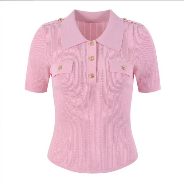 613 2023 runway sweater pullover short sleeve lapel neck flora print pink black white fashion casual women clothes yl, White;black
613 2023 runway sweater pullover short sleeve lapel neck flora print pink black white fashion casual women clothes yl, White;black