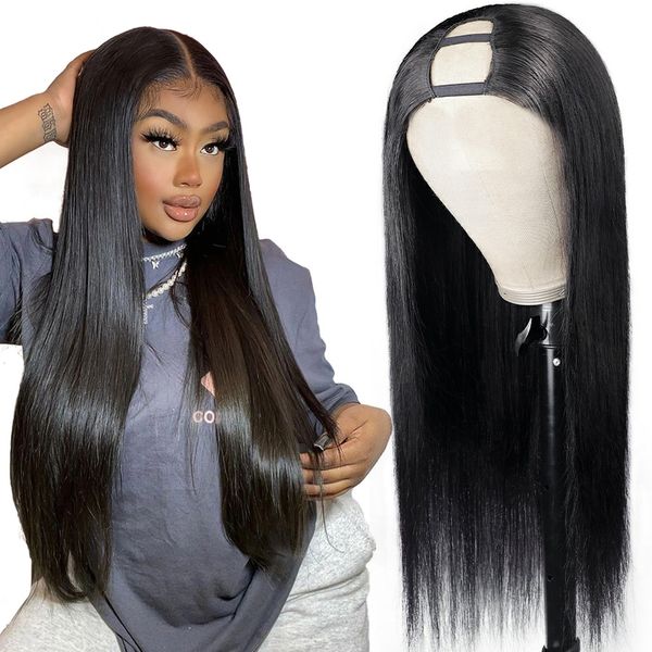 straight u part wig remy human hair wig gluelessu shape wigs for black women 10-30 inch, Black;brown
straight u part wig remy human hair wig gluelessu shape wigs for black women 10-30 inch, Black;brown
